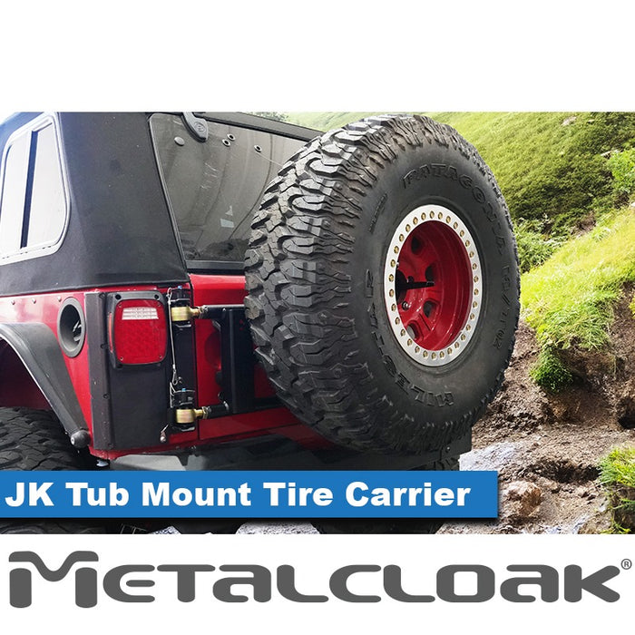 JK Wrangler Tub Mount Tire Carrier