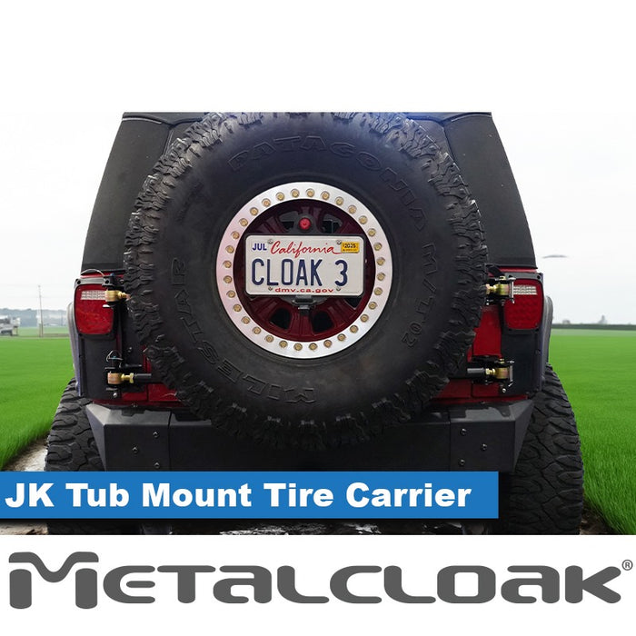 JK Wrangler Tub Mount Tire Carrier