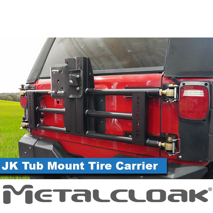JK Wrangler Tub Mount Tire Carrier