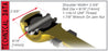 TJ: Control Arm Joint – Rear Upper & Lower – Large Axle End (R.H. Thread)