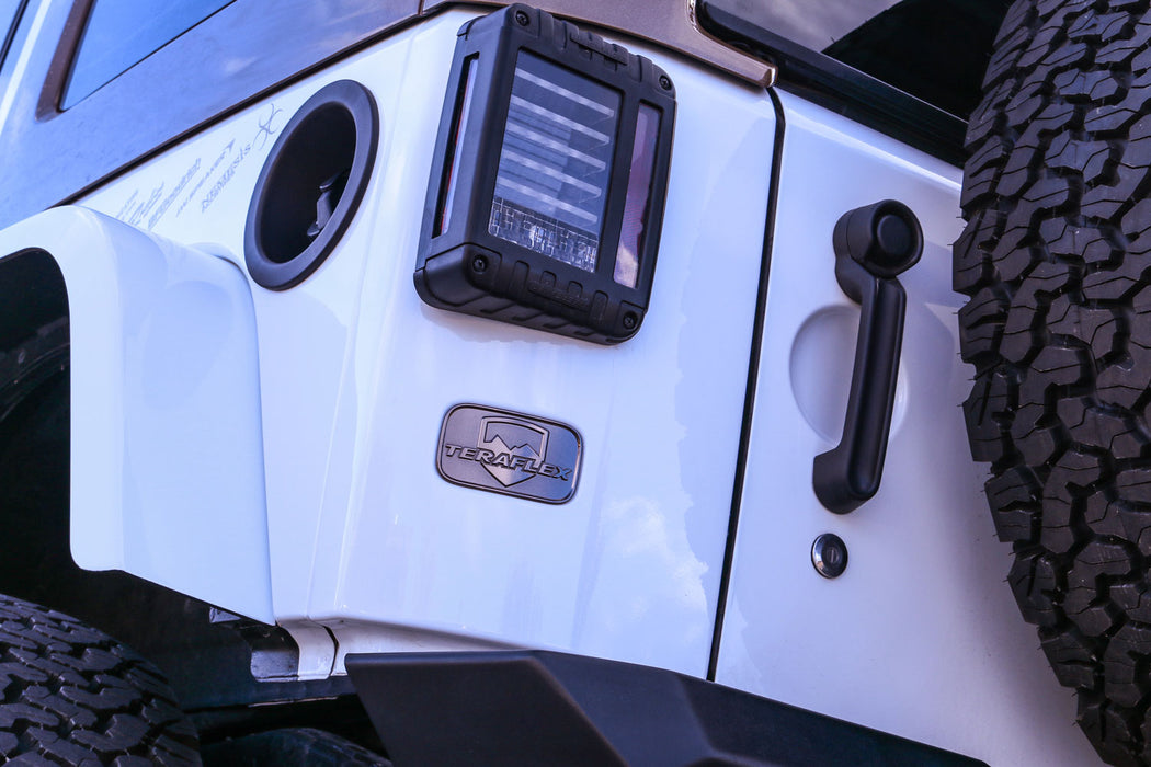 JK: TeraFlex Logo License Plate Delete Badge