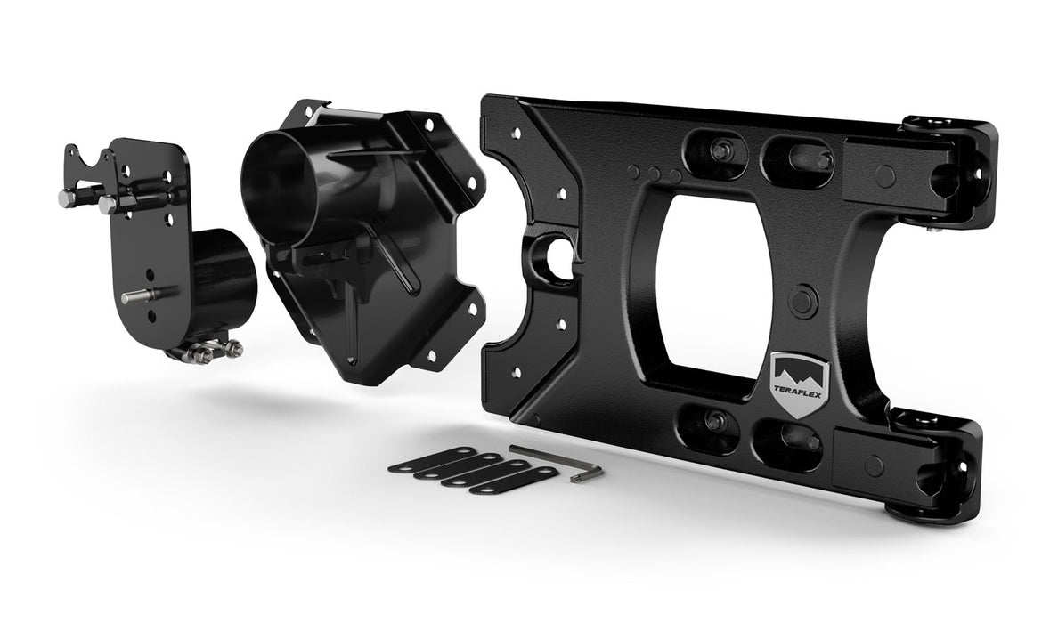 JK: Alpha HD Hinged Spare Tire Carrier & Adjustable Spare Tire Mount Kit – 5x5”