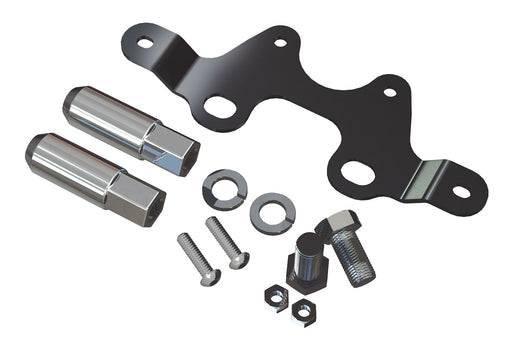 JK: Alpha License Plate & 3rd Brake Light Mount Kit w/ Lug Nuts