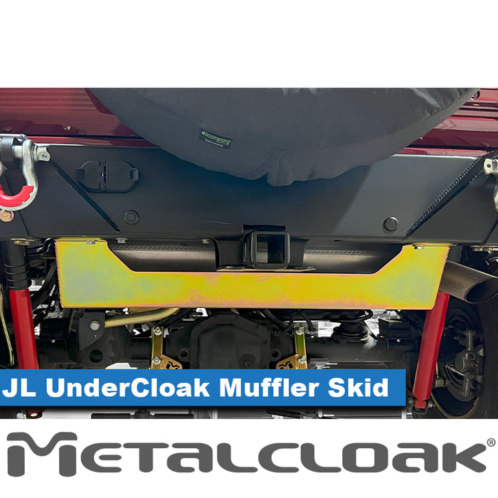 JL Wrangler UnderCloak Muffler Skid, 3.6L, 2.0L, 4xE