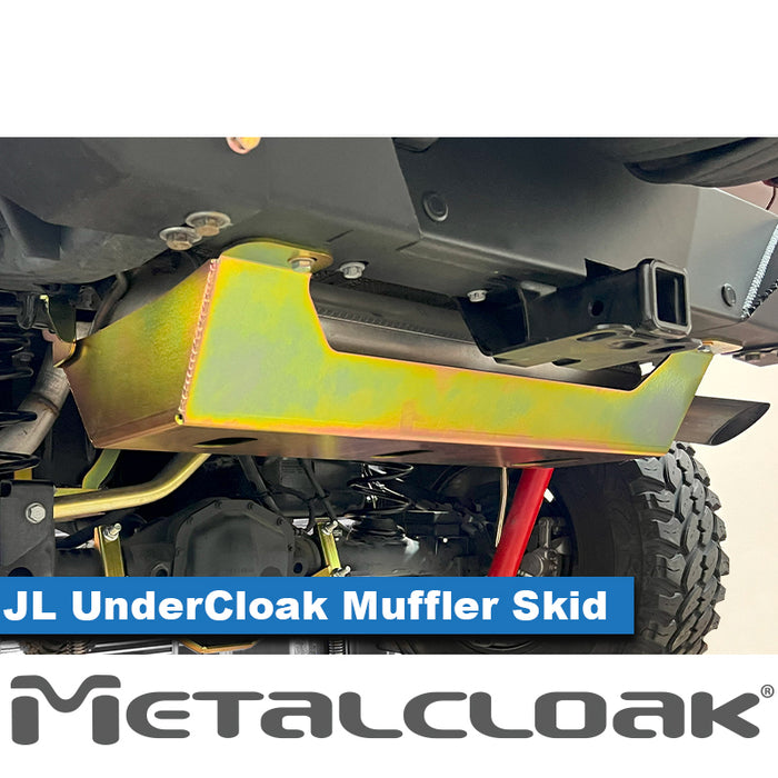 JL Wrangler UnderCloak Muffler Skid, 3.6L, 2.0L, 4xE