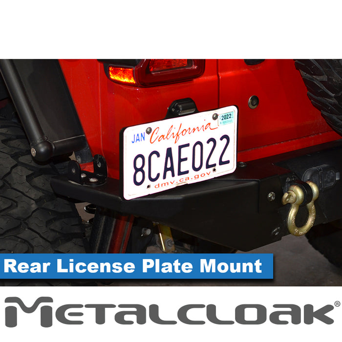 JL Wrangler Rear Bumper License Plate Mount