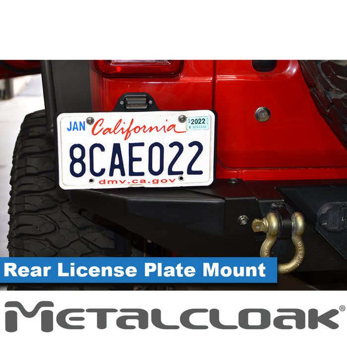 JL Wrangler Rear Bumper License Plate Mount