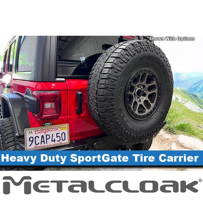JL Wrangler Heavy Duty SportGate Tire Carrier