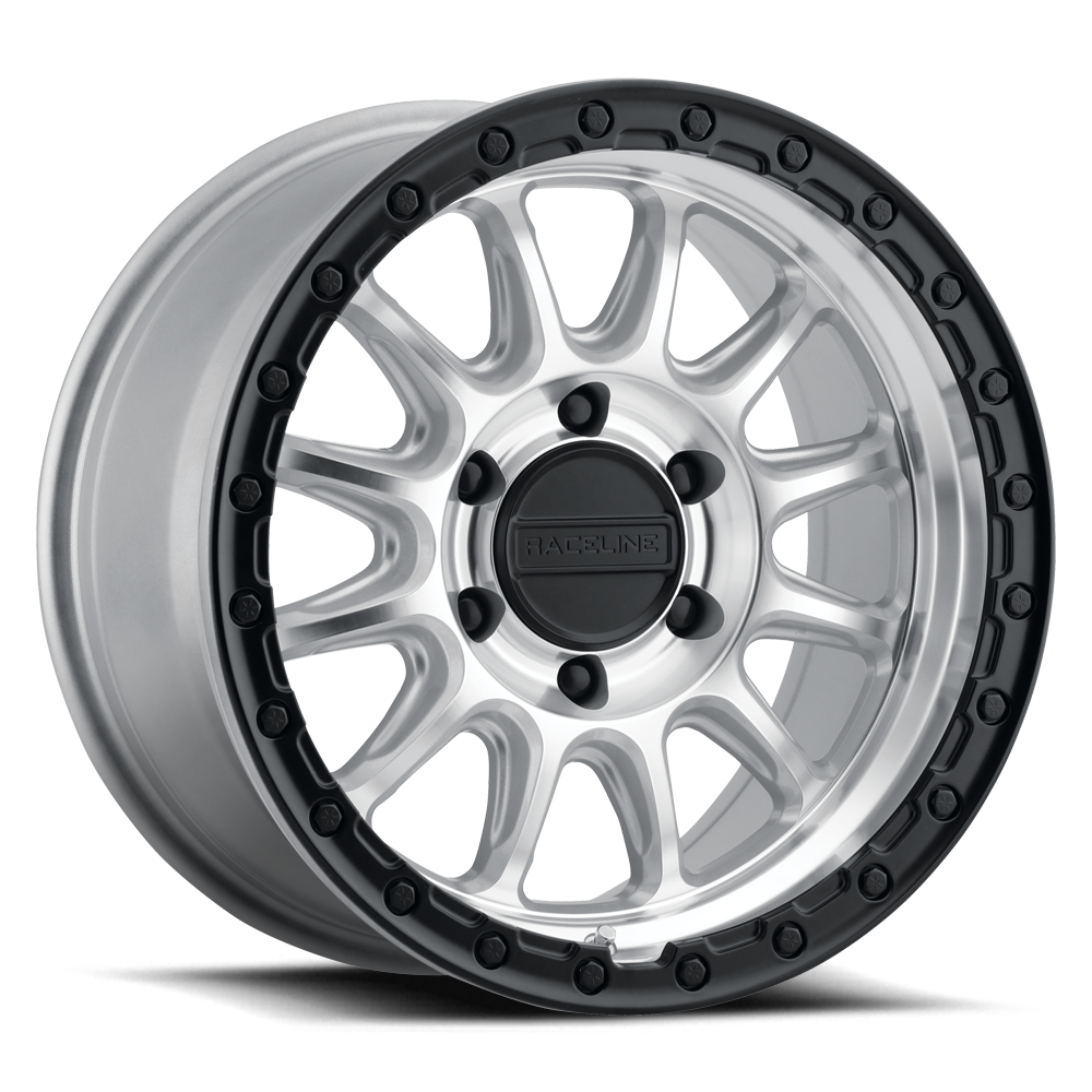 Raceline 960MB Alpha Wheel - Machined - Black Ring