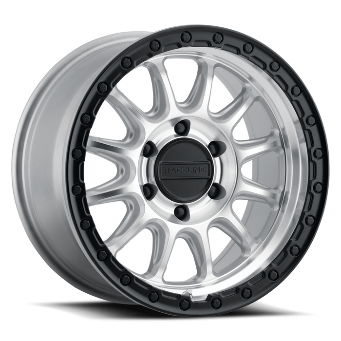 Raceline 960MB Alpha Wheel - Machined - Black Ring