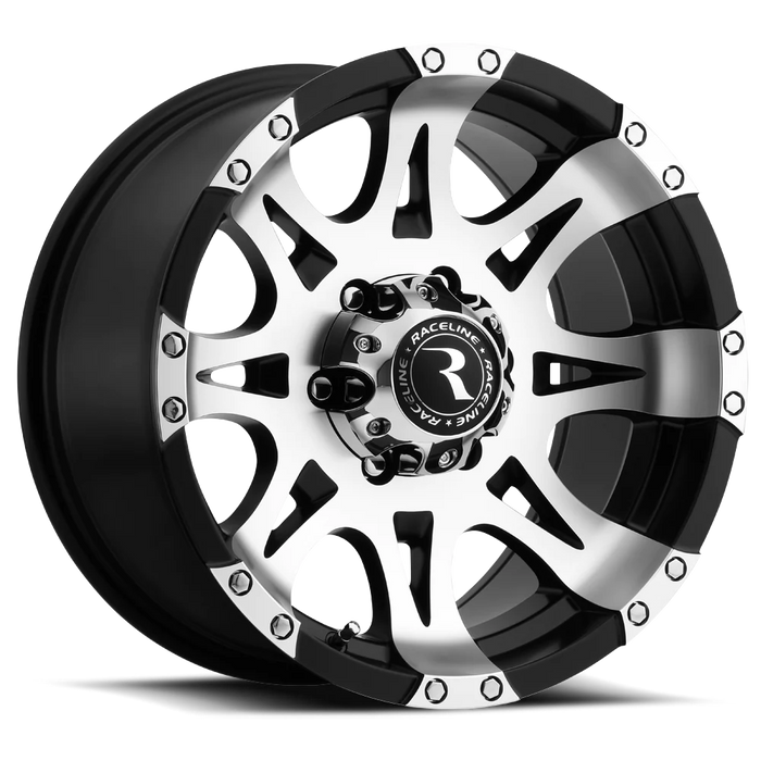 Raceline 982 Raptor Wheel - Black - Machined Face