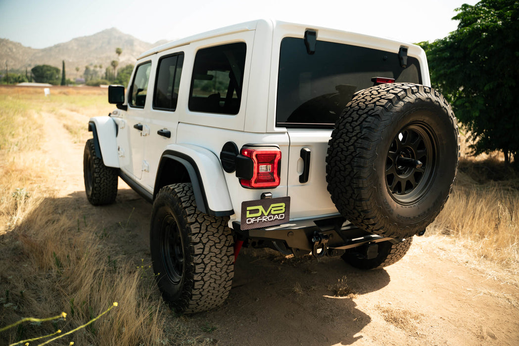 DV8 2018-2026 Jeep Wrangler JL – FS-15 Series Rear Bumper – RBJL-11