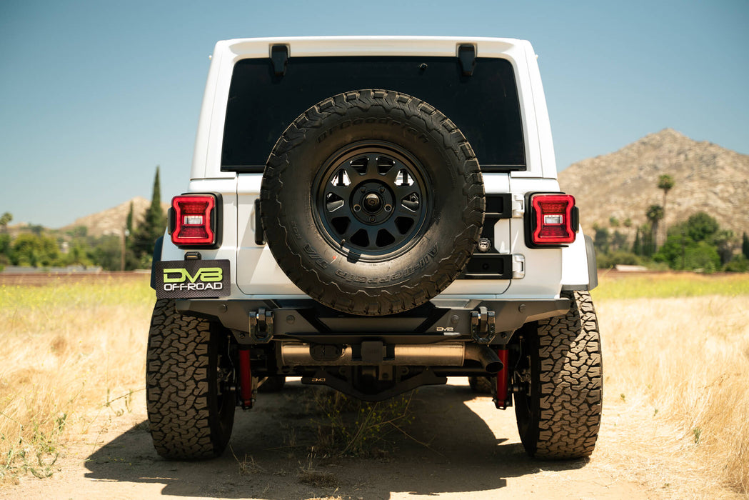 DV8 2018-2026 Jeep Wrangler JL – FS-15 Series Rear Bumper – RBJL-11