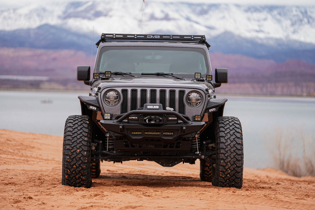 DV8 2018-2026 Wrangler JL & Gladiator JT – Spec Series Front Bumper – FBJL-09