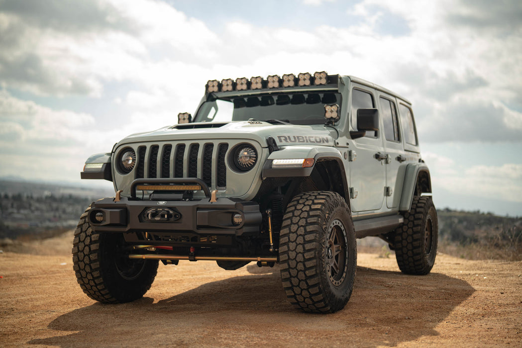 DV8 2018-2026 Jeep Wrangler JL & 2020-2026 Gladiator JT OE Plus Front Bumper – FBJL-13