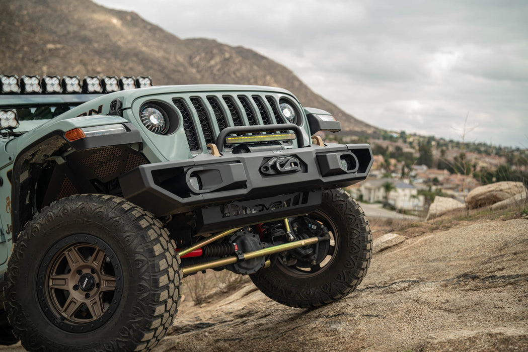 DV8 2018-2026 Jeep Wrangler JL & 2020-2026 Gladiator JT OE Plus Front Bumper – FBJL-13