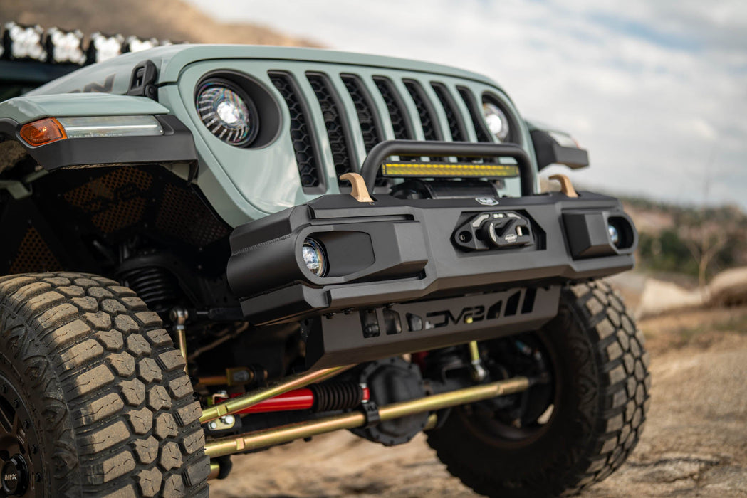 DV8 2018-2026 Jeep Wrangler JL & 2020-2026 Gladiator JT OE Plus Front Bumper – FBJL-13