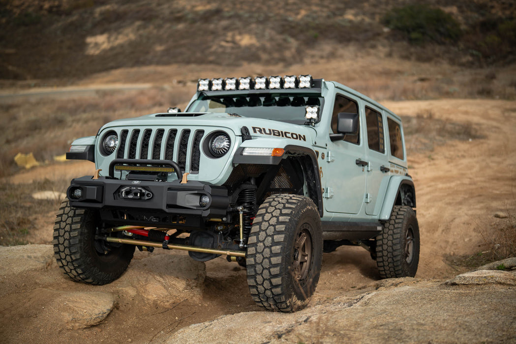 DV8 2018-2026 Jeep Wrangler JL & 2020-2026 Gladiator JT OE Plus Front Bumper – FBJL-13