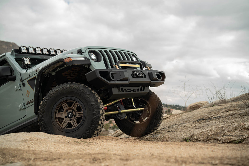 DV8 2018-2026 Jeep Wrangler JL & 2020-2026 Gladiator JT OE Plus Front Bumper – FBJL-13