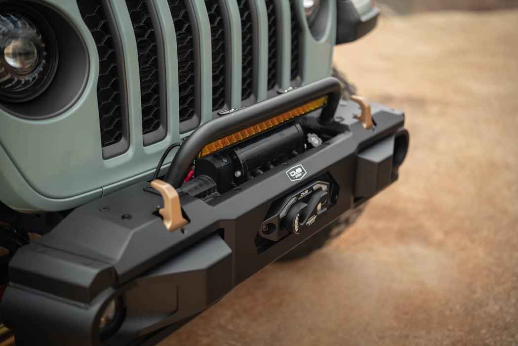 DV8 2018-2026 Jeep Wrangler JL & 2020-2026 Gladiator JT OE Plus Front Bumper – FBJL-13
