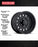 Raceline 887B Rock Crusher Wheel - Satin Black