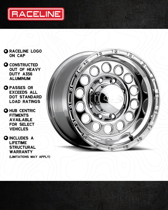 Raceline 887 Rock Crusher Wheel - Polished