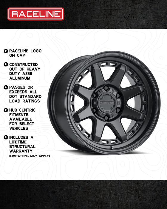 Raceline 947B Scout Wheel - Satin Black