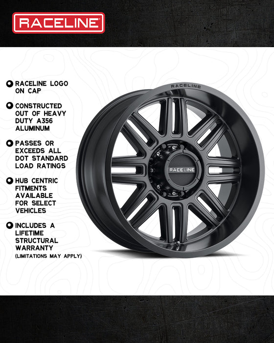 Raceline 948B Split Wheel - Satin Black