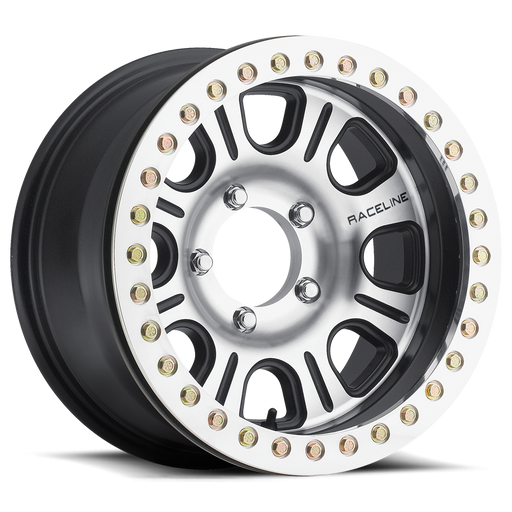 Raceline RT232 Monster Beadlock Wheel - Satin Black - Machined Face