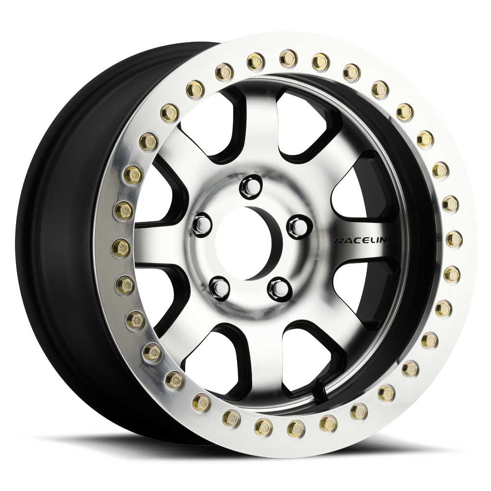 Raceline RT260 Avenger Beadlock Wheel - Satin Black - Machined Face