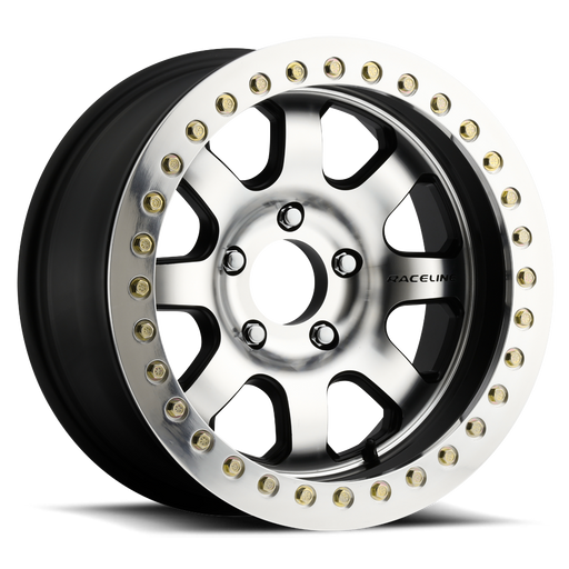Raceline RT260 Avenger Beadlock Wheel - Satin Black - Machined Face