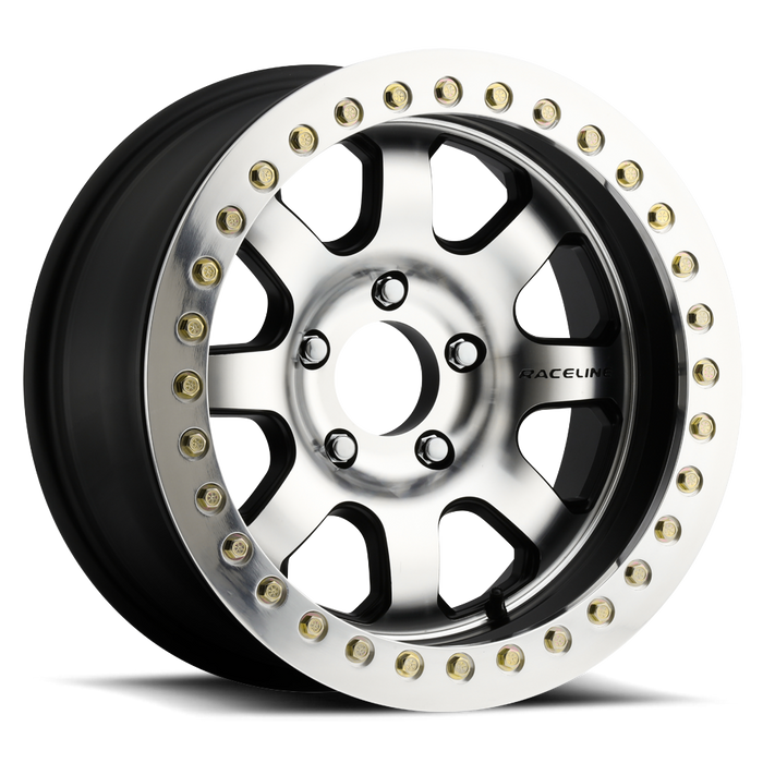 Raceline RT260 Avenger Beadlock Wheel - Satin Black - Machined Face