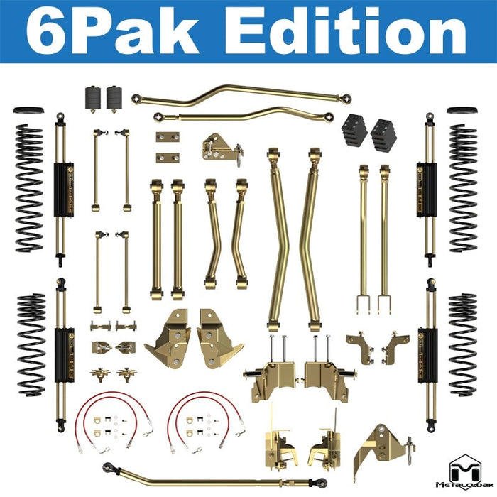 Jeep JK Wrangler 5.5" 4-Link & DB3, Bolt-On Long Arm Compound Suspension & Lift Kit - 4 Door Unlimited
