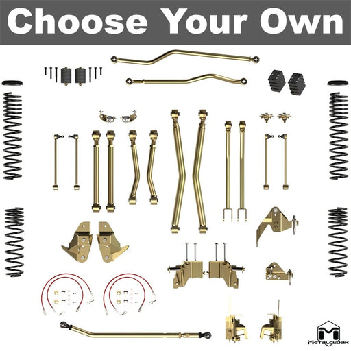 Jeep JK Wrangler 5.5" 4-Link & DB3, Bolt-On Long Arm Compound Suspension & Lift Kit - 4 Door Unlimited