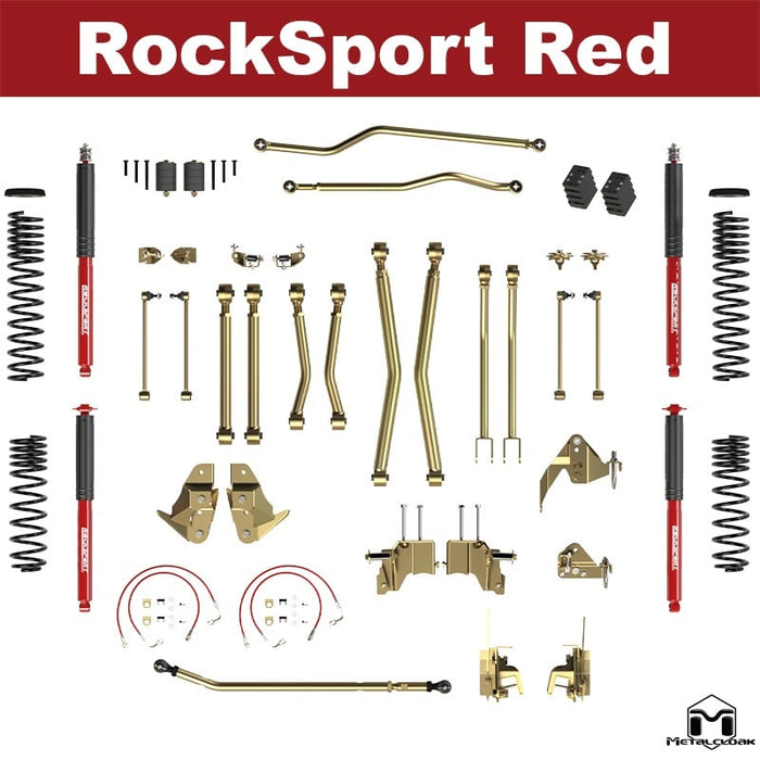 Jeep JK Wrangler 5.5" 4-Link & DB3, Bolt-On Long Arm Compound Suspension & Lift Kit - 4 Door Unlimited