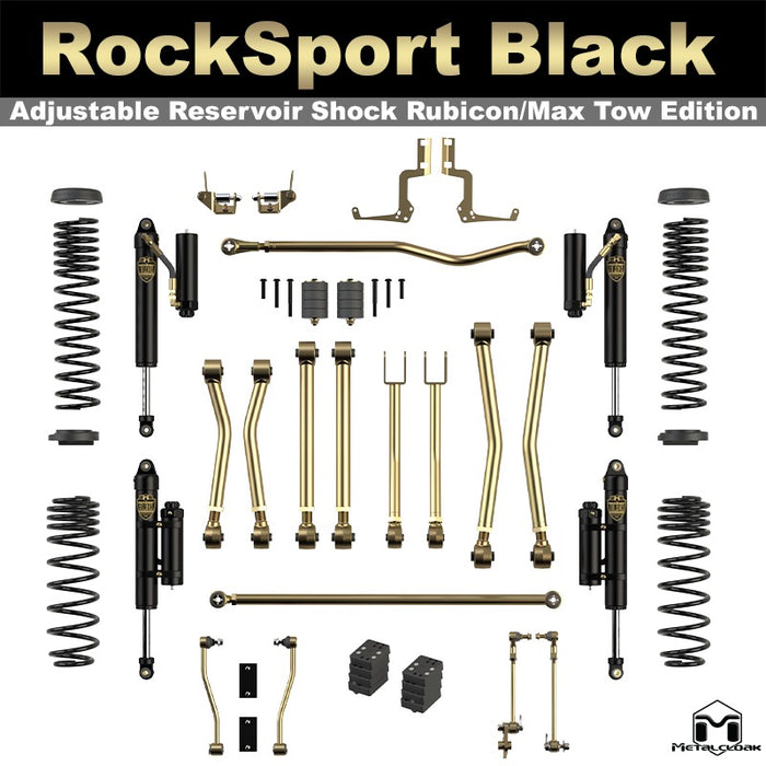 Jeep JL Wrangler 3.5" Game-Changer Suspension & Lift Kit - 4 Door Unlimited - Rear Geometry: Stock Location