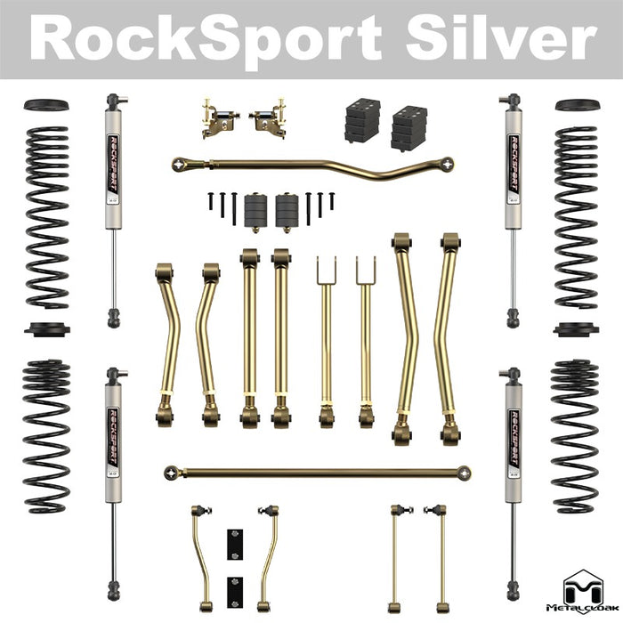 Jeep JL Wrangler 3.5" Game-Changer Suspension & Lift Kit - 4 Door Unlimited - Rear Geometry: Stock Location