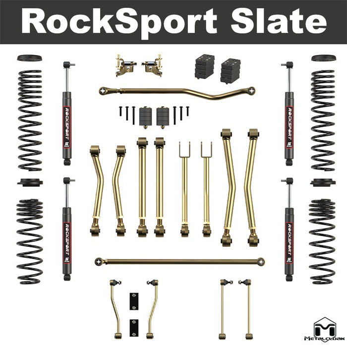 Jeep JL Wrangler 3.5" Game-Changer Suspension & Lift Kit - 4 Door Unlimited - Rear Geometry: Stock Location