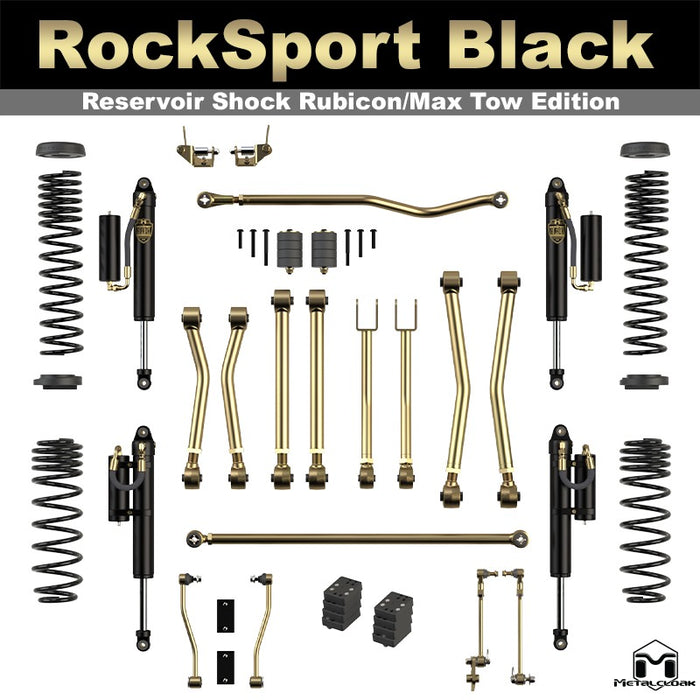 Jeep JL Wrangler 3.5" Game-Changer Suspension & Lift Kit - 4 Door Unlimited - Rear Geometry: Stock Location