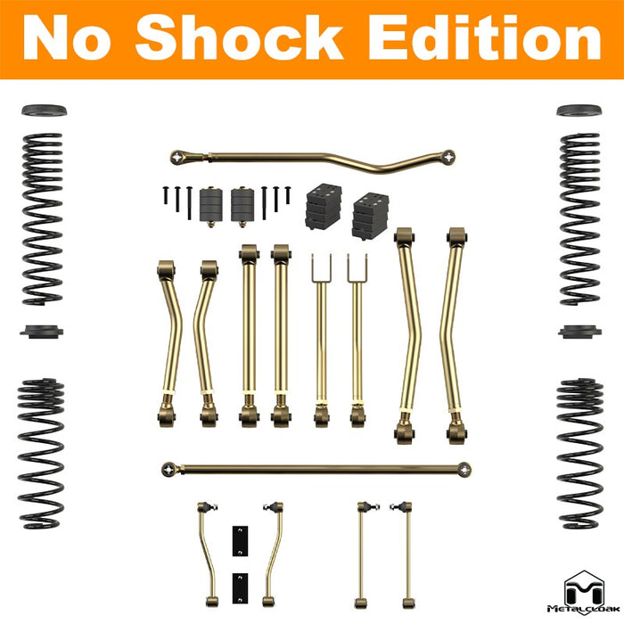 Jeep JL Wrangler 3.5" Rocklander® Overland Suspension & Lift Kit - 2 Door - Rear Geometry: Stock Location