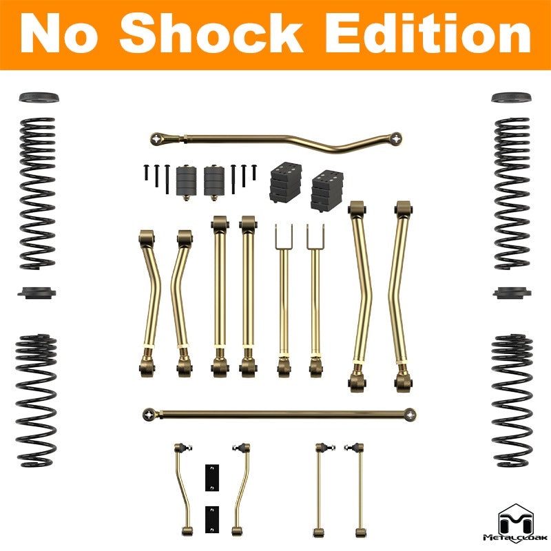 Jeep JL Wrangler 3.5" Rocklander® Overland Suspension & Lift Kit - 2 Door - Rear Geometry: Stock Location