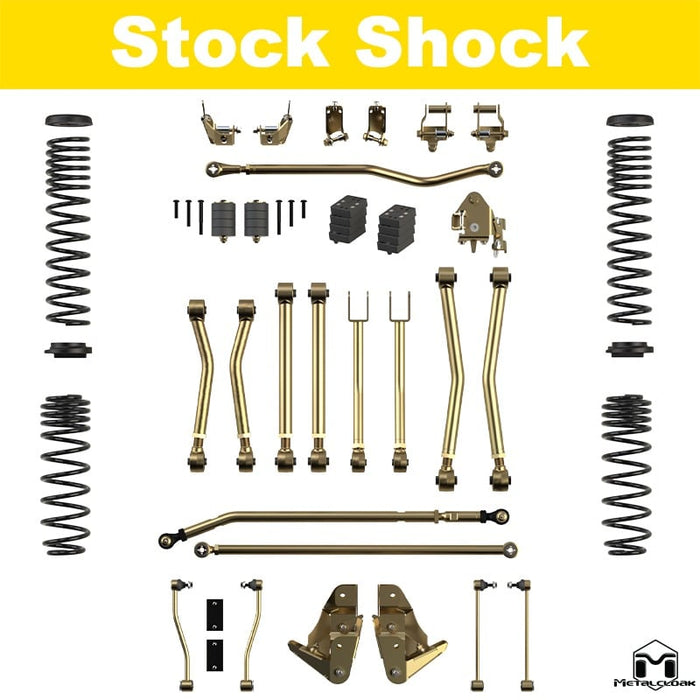 Jeep JL Wrangler 5.5" Game-Changer Suspension & Lift Kit - 2 Door - Front Geometry: Pro'lignment Kit - Rear Geometry: Stock