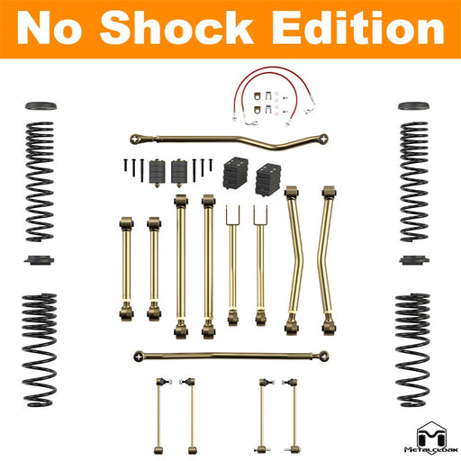 Jeep JT Gladiator 3.5" Rocklander® Overland Suspension & Lift Kit - Rear Geometry: Stock