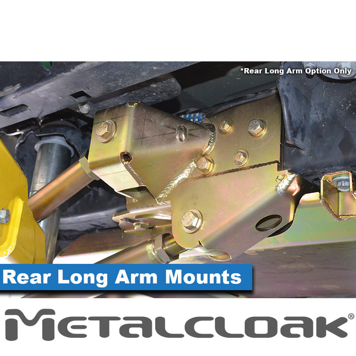 Jeep JL Wrangler 5.5" 4-Link, Bolt-On Long Arm Suspension & Lift Kit, 4-Door - Rear Control Arm Selection: Rear Bolt-On Full Long Arms