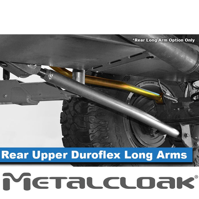 Jeep JL Wrangler 5.5" 4-Link, Bolt-On Long Arm Suspension & Lift Kit, 4-Door - Rear Control Arm Selection: DB3 Geometry Correcting Mid Arm Kit