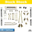 Jeep JL Wrangler 5.5" 4-Link, Bolt-On Long Arm Suspension & Lift Kit, 4-Door - Rear Control Arm Selection: DB3 Geometry Correcting Mid Arm Kit