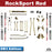 Jeep JL Wrangler 4.5" 4-Link, Bolt-On Long Arm Suspension & Lift Kit, 4-Door - Rear Control Arm Selection: Rear Bolt-On Full Long Arms