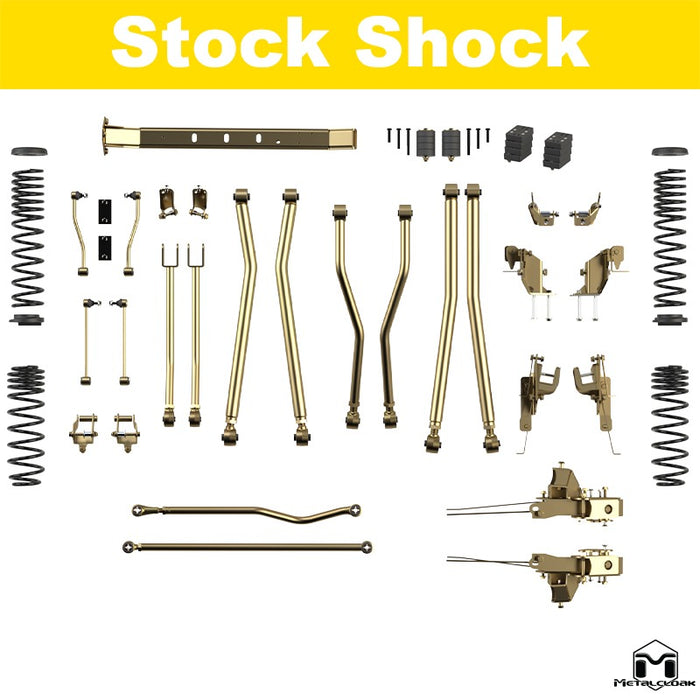 Jeep JL Wrangler 392 3.5" 4-Link, Bolt-On Long Arm Suspension & Lift Kit