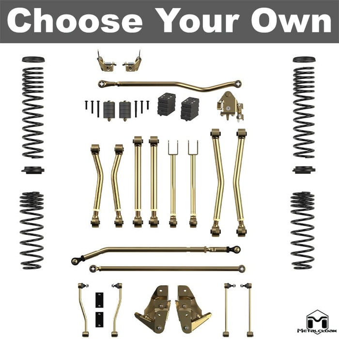 Jeep JL Wrangler 5.5" Game-Changer Suspension & Lift Kit - 2 Door - Front Geometry: Pro'lignment Kit - Rear Geometry: Stock