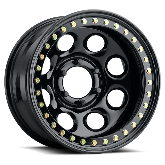Raceline RT81 Rock 8 Beadlock Wheel - Gloss Black